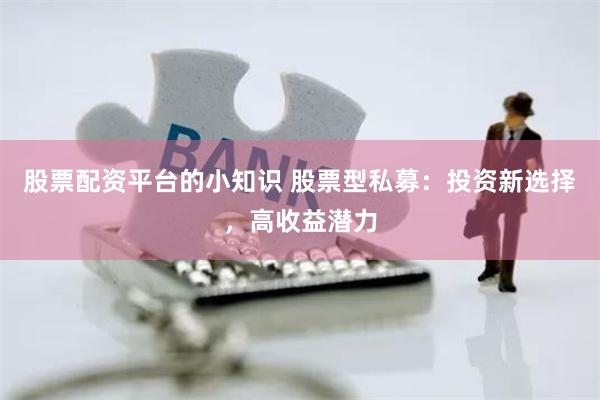 股票配资平台的小知识 股票型私募：投资新选择，高收益潜力