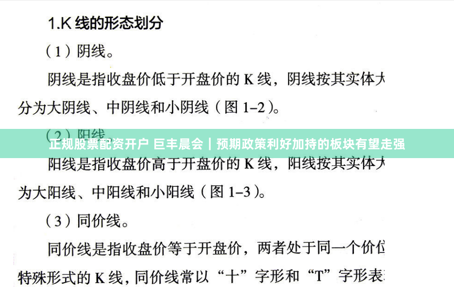 正规股票配资开户 巨丰晨会｜预期政策利好加持的板块有望走强